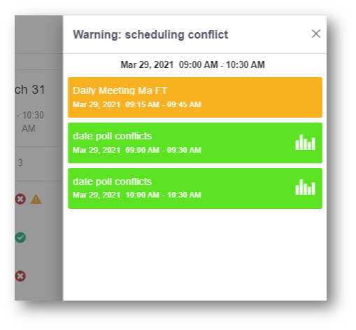 Select dates with polls on Agenda Application's eXo Platform 6.1