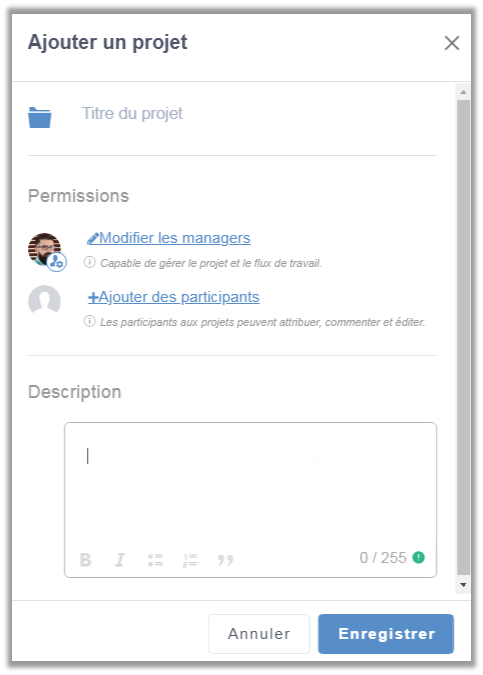 eXo Platform6.1: Ajouter projet de l’application de gestion des tâches